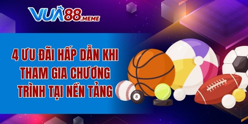 Hoàn Trả Thể Thao - 100% Mỗi Ngày, Không Giới Hạn Cược 3 4 ưu đãi hấp dẫn khi tham gia chương trình tại nền tảng