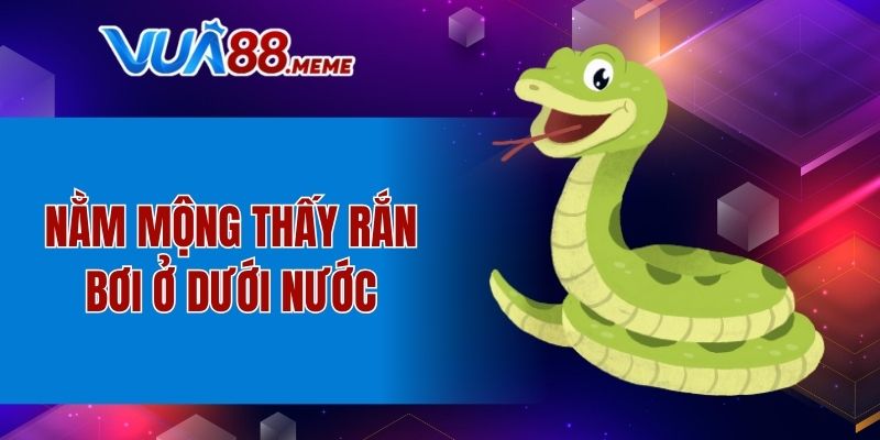 Nằm mộng thấy rắn bơi ở dưới nước