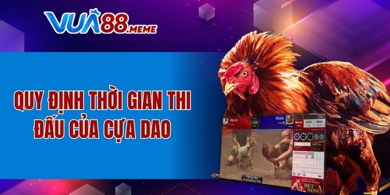 Quy định thời gian thi đấu của cựa dao