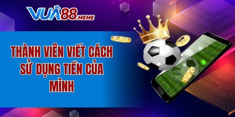 Thành viên viết cách sử dụng tiền của mình