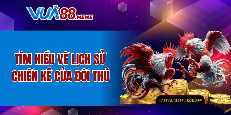 Tìm hiểu về lịch sử chiến kê của đối thủ